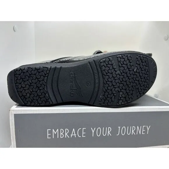 NWB NEW DANSKO XP 2.0 Black Patent Clogs EU 42 US 11.5 12
