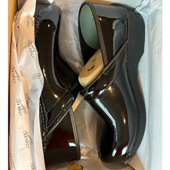 NWB NEW DANSKO XP 2.0 Black Patent Clogs EU 42 US 11.5 12