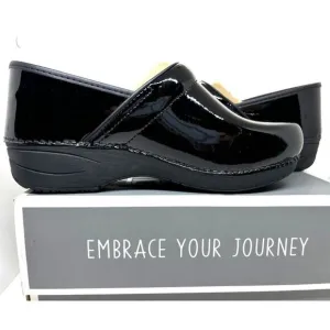 NWB NEW DANSKO XP 2.0 Black Patent Clogs EU 42 US 11.5 12