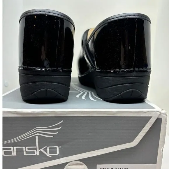 NWB NEW DANSKO XP 2.0 Black Patent Clogs EU 42 US 11.5 12