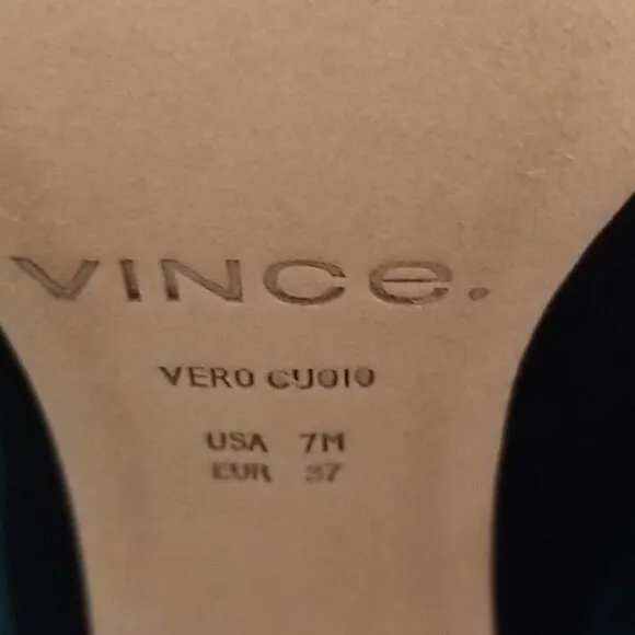NWB Vince Heath Suede Leather Black Mules