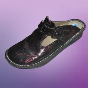 NWOB Alegria Donna Electric Paisley Mary Jane Clogs Size 9