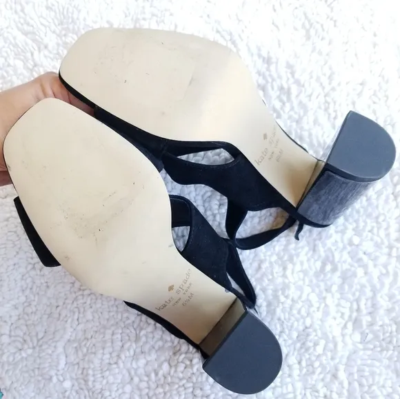 🍒NWOB🍒 KATE SPADE CLASSIC SUEDE SANDAL HEELS