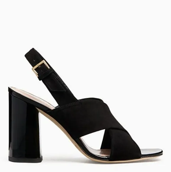🍒NWOB🍒 KATE SPADE CLASSIC SUEDE SANDAL HEELS