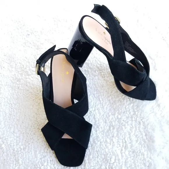 🍒NWOB🍒 KATE SPADE CLASSIC SUEDE SANDAL HEELS