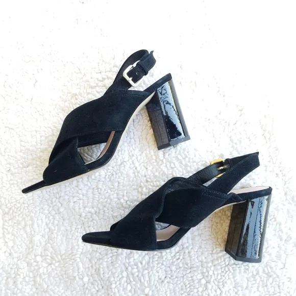 🍒NWOB🍒 KATE SPADE CLASSIC SUEDE SANDAL HEELS