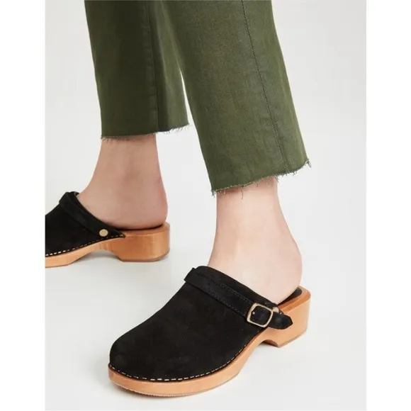 NWOB RE/DONE Made In Italy Suede 70s Classic Clogs. MSRP $415