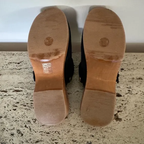 NWOB RE/DONE Made In Italy Suede 70s Classic Clogs. MSRP $415