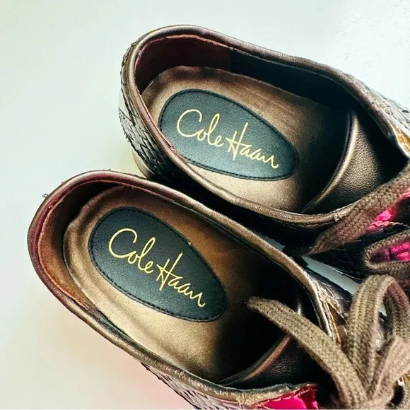 NWOT Cole Haan Bria Nike Air Leather Lace Up Sneakers