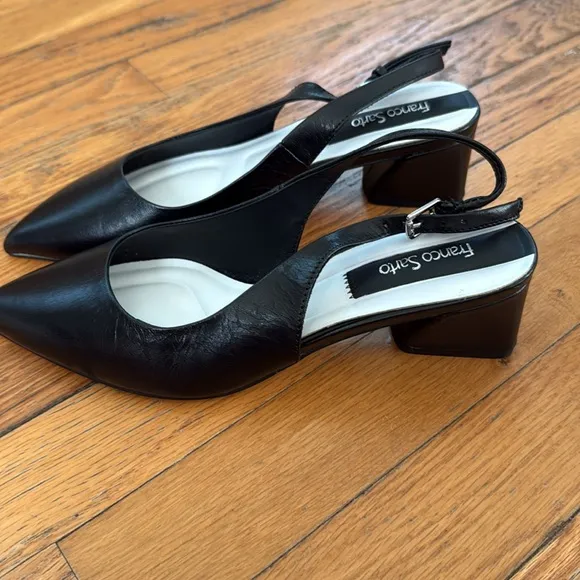NWOT Franco Sarto Racer Slingback black 6