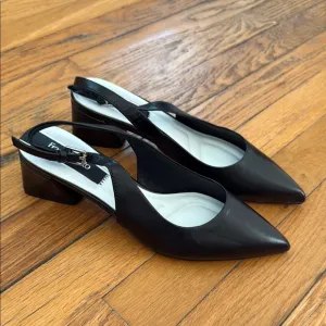 NWOT Franco Sarto Racer Slingback black 6