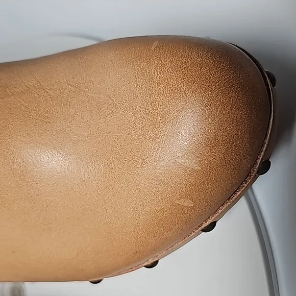 NWOT Kork-Ease Darby Slingback Clog Wedge Heels Adjustable Leather Wooden Tan 10