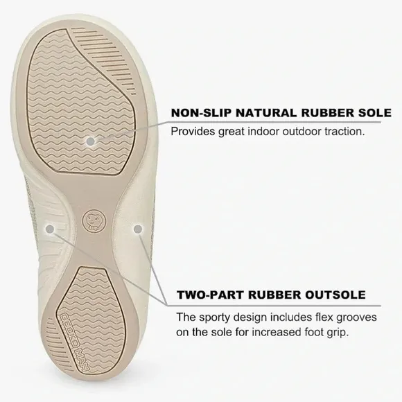 NWOT Mens Slippers with Arch Support, Casual Slipper for Men with Velvet Lining