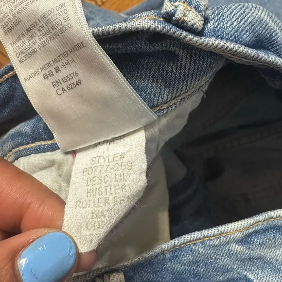 NWOT MOTHER SUPERIOR lil’ hustler roller fray in I Confess size 31