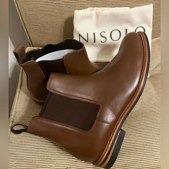 NWOT Nisolo Men’s Marco Everyday Chelsea Boot - Brown - Size 10.5