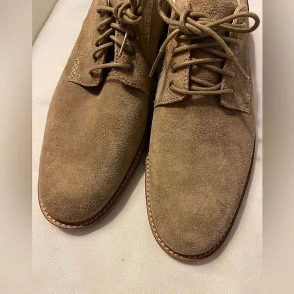 NWOT Sperry Mens Annapolis Tan Suede Plain Toe Oxfords Dress Shoes Size 11