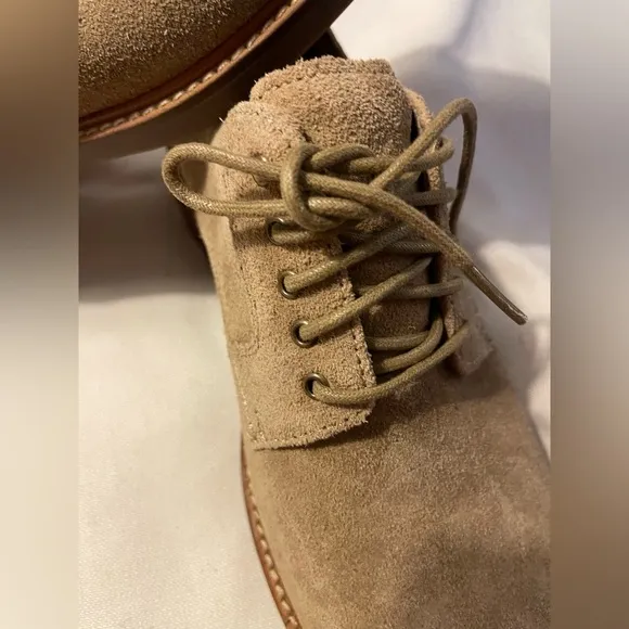 NWOT Sperry Mens Annapolis Tan Suede Plain Toe Oxfords Dress Shoes Size 11