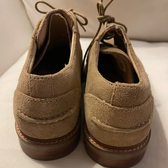 NWOT Sperry Mens Annapolis Tan Suede Plain Toe Oxfords Dress Shoes Size 11