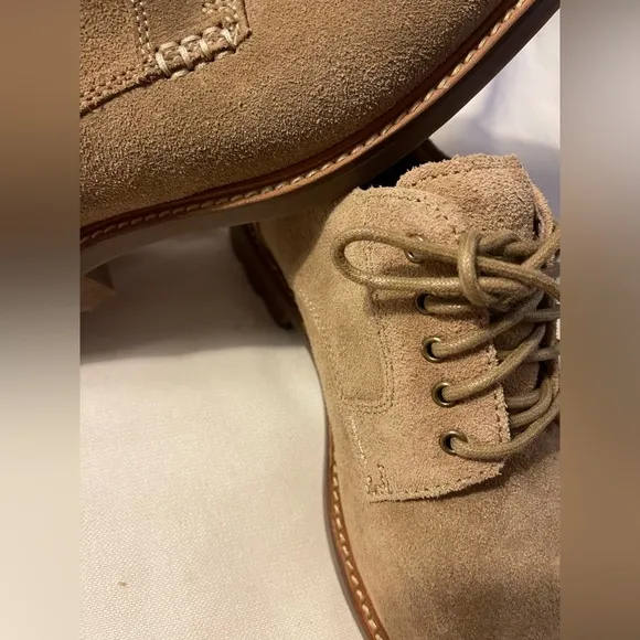 NWOT Sperry Mens Annapolis Tan Suede Plain Toe Oxfords Dress Shoes Size 11