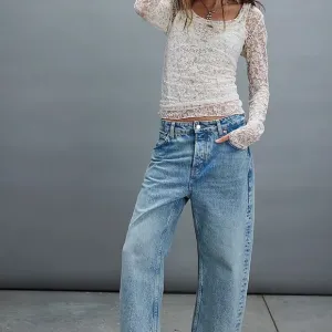 NWOT We The Free Deep Trance Dropped Boyfriend Jeans size 29
