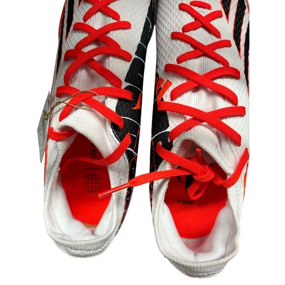 NWT Adidas Men Speedportal Messi.3 Soccer Shoes - White/Black/Red, 11