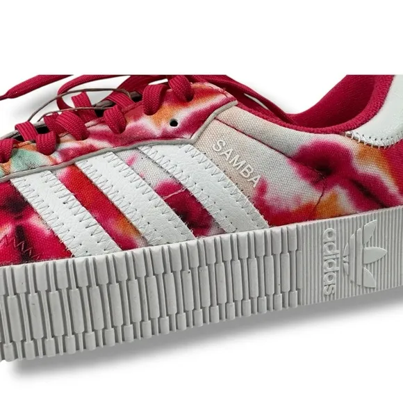 NWT Adidas Platform Tie Dye Power Pink Sambas SambaRose Women’s US sz 7
