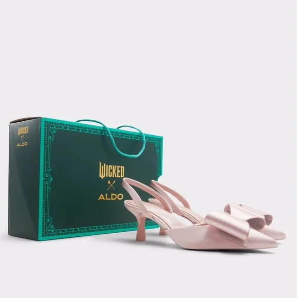 NWT ALDO x WICKED Perfectly Pink Pointed Kitten Heels