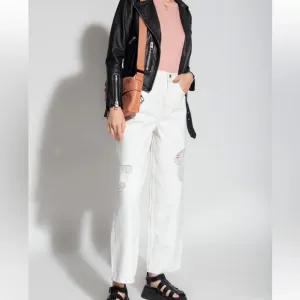 NWT All Saints Jayce straight-leg distressed jeans
