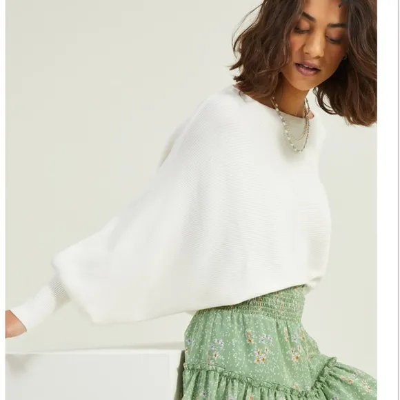 NWT Altar’d State Mackenzie Ribbed Cropped Sweater