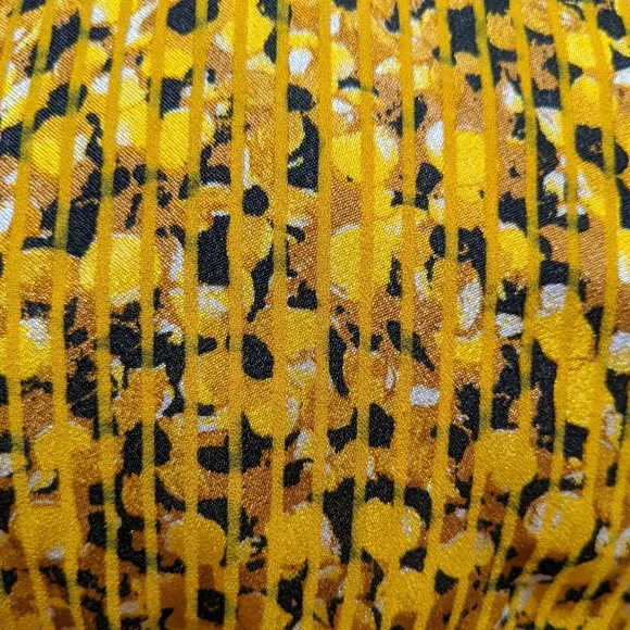 NWT Anthropologie Marigold Floral Silky Midi Summer Dress