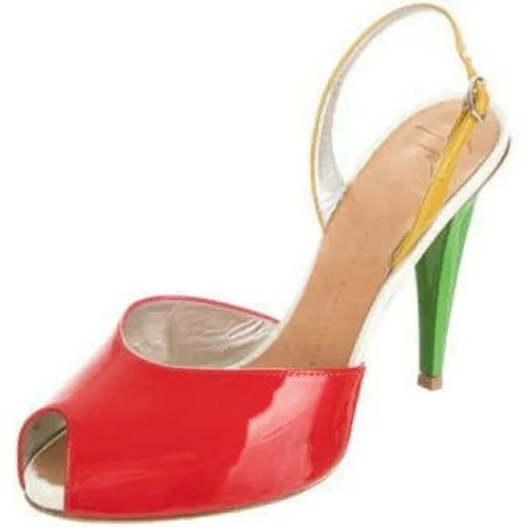NWT Authentic Giuseppe multicolor heels