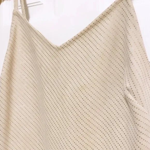 NWT BISHOP   YOUNG Faux Suede Micro Stud Shimmer Mini Slip Dress Size Small