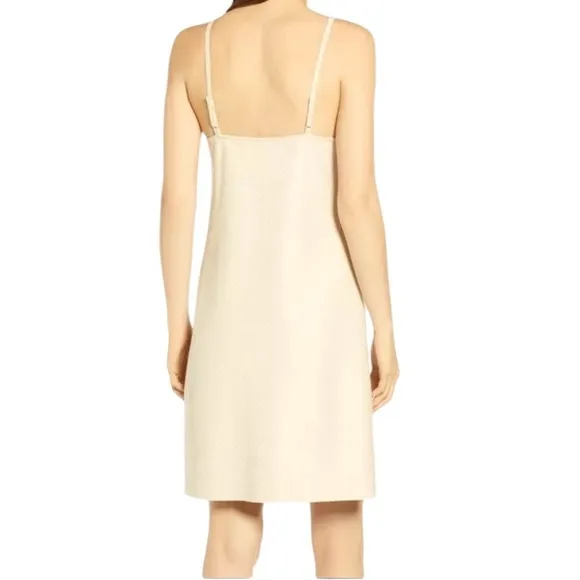 NWT BISHOP   YOUNG Faux Suede Micro Stud Shimmer Mini Slip Dress Size Small