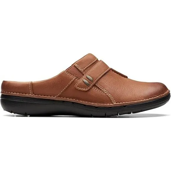 NWT Clarks Unisex Un Loop Ease Sneaker, Dark Tan L-Size 7 US Women