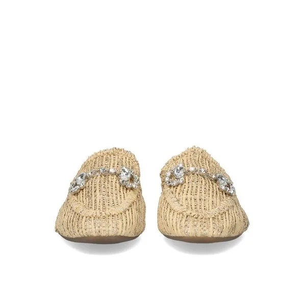 NWT CLOGS EXÉ YT-4 RAFFIA BEIGE SIZE 8