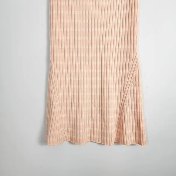 NWT  Club Monaco Geo Mixing Rib Sweater 90s Knit Midi Skirt Size Small