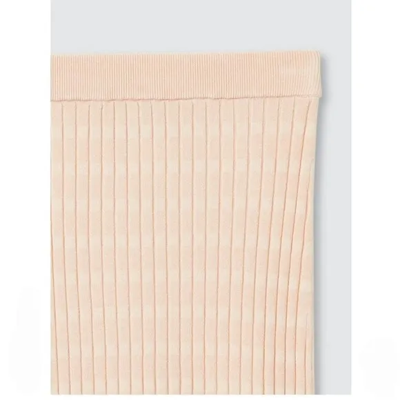 NWT  Club Monaco Geo Mixing Rib Sweater 90s Knit Midi Skirt Size Small