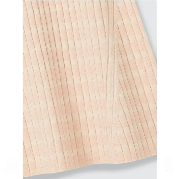 NWT  Club Monaco Geo Mixing Rib Sweater 90s Knit Midi Skirt Size Small