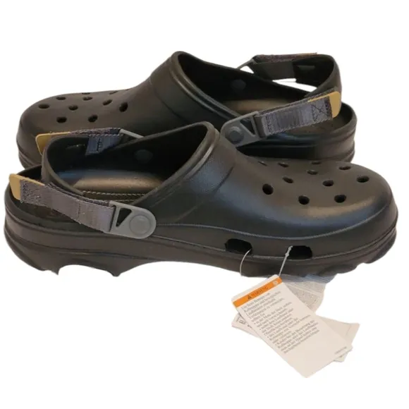 NWT Crocs Clogs Classic All-Terrain Clog Black/Grey Men's Size 13 US
