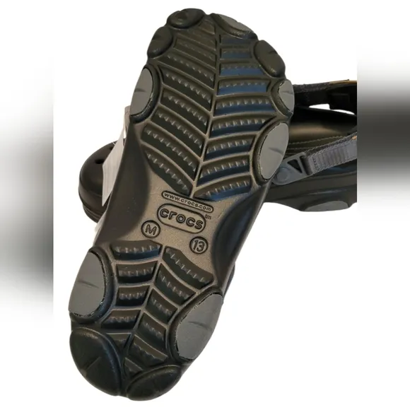 NWT Crocs Clogs Classic All-Terrain Clog Black/Grey Men's Size 13 US
