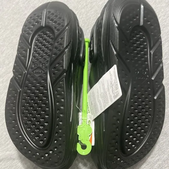 NWT Crocs Unisex Off Grid Clog - Black M 8 W 10 Streetwear Comfort Shoes
