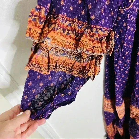 NWT FARM Rio Sophie Scarf Maxi Dress in Multi Rare Bohemian Summer Maxi