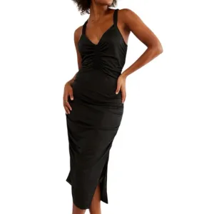 NWT FREE PEOPLE Another Something Criss Cross Back Midi Slip Dress Size Small