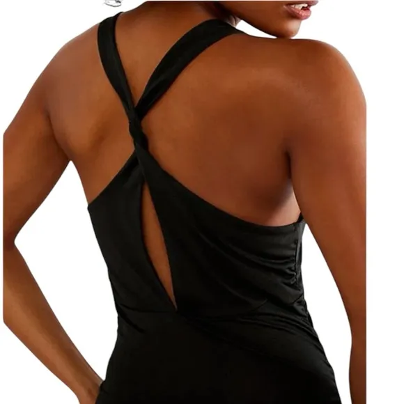 NWT FREE PEOPLE Another Something Criss Cross Back Midi Slip Dress Size Small