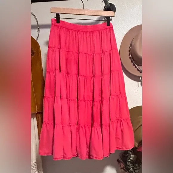 NWT Free People Tiered Midi Skirt size Med