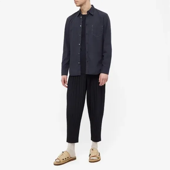 NWT HOMME PLISSÉ ISSEY MIYAKE JF151 EASY FIT PANT NAVY