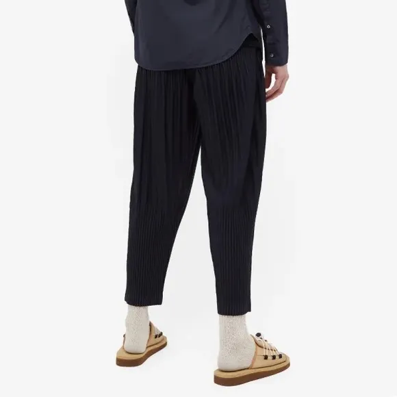 NWT HOMME PLISSÉ ISSEY MIYAKE JF151 EASY FIT PANT NAVY