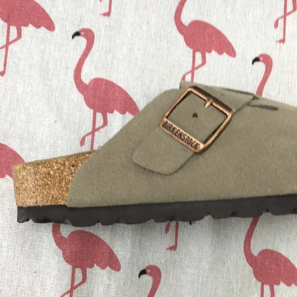 NWT | HOT Women's Taupe Suede Birkenstock Boston Shoes - Narrow Fit