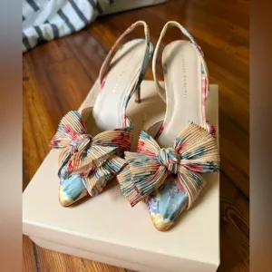 NWT In Box Loeffler Randall Sylvana Multicolor Kitten Heels
