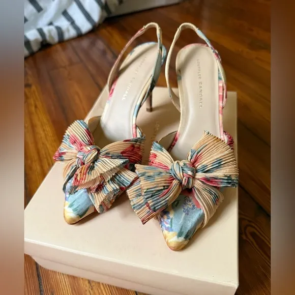 NWT In Box Loeffler Randall Sylvana Multicolor Kitten Heels